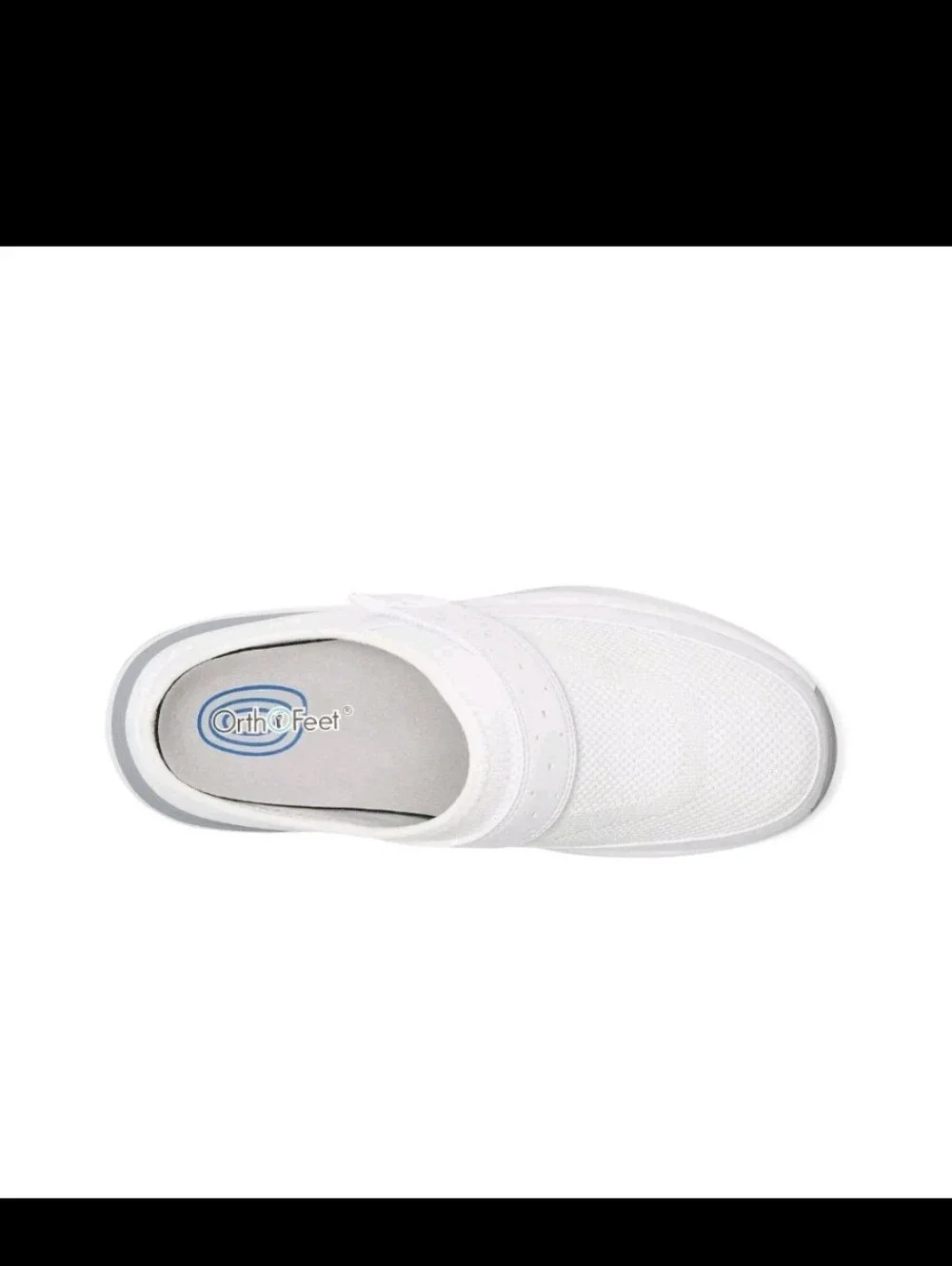 Orthofeet Iris Women's Orthopedic Clog White Slip On Comfort Shoes